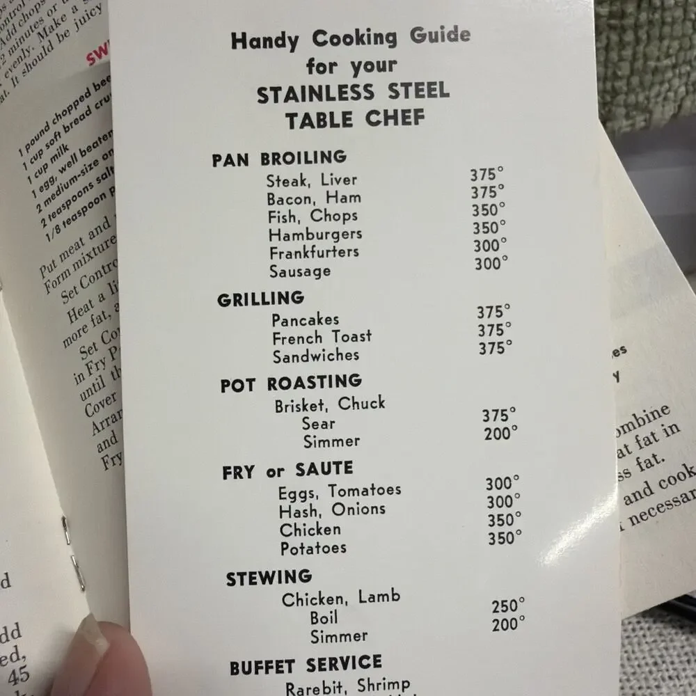 Table Chef adjustable control